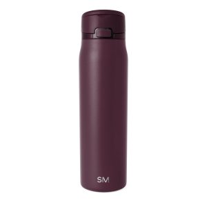 Simple Modern Mesa Loop Water Bottle with Straw | 30oz Cup Holder Friendly Insulated Stainless Steel Bottles for Travel. Sports and School | Cherry Wine