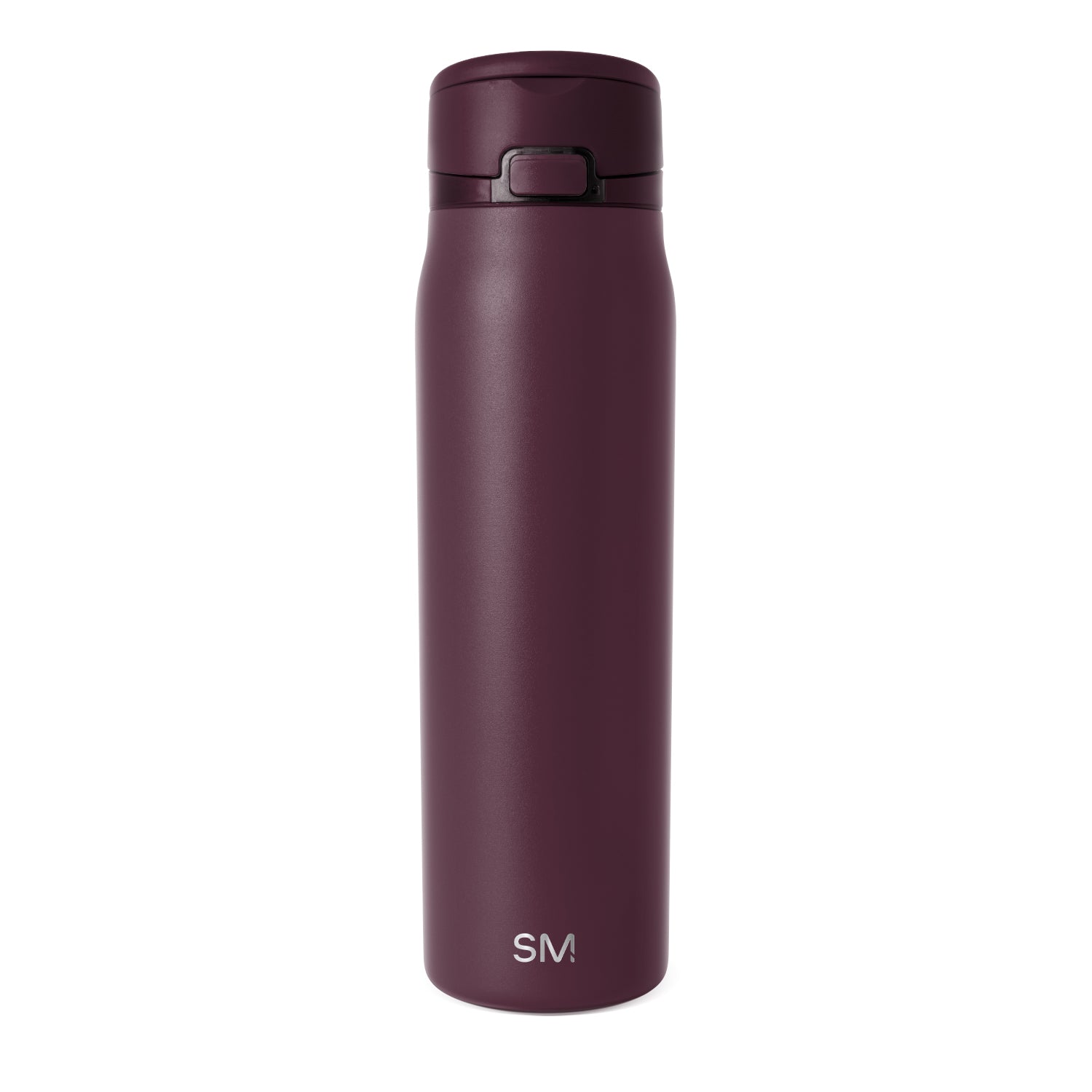 Simple Modern Mesa Loop Water Bottle with Straw | 30oz Cup Holder Friendly Insulated Stainless Steel Bottles for Travel. Sports and School | Cherry Wine
